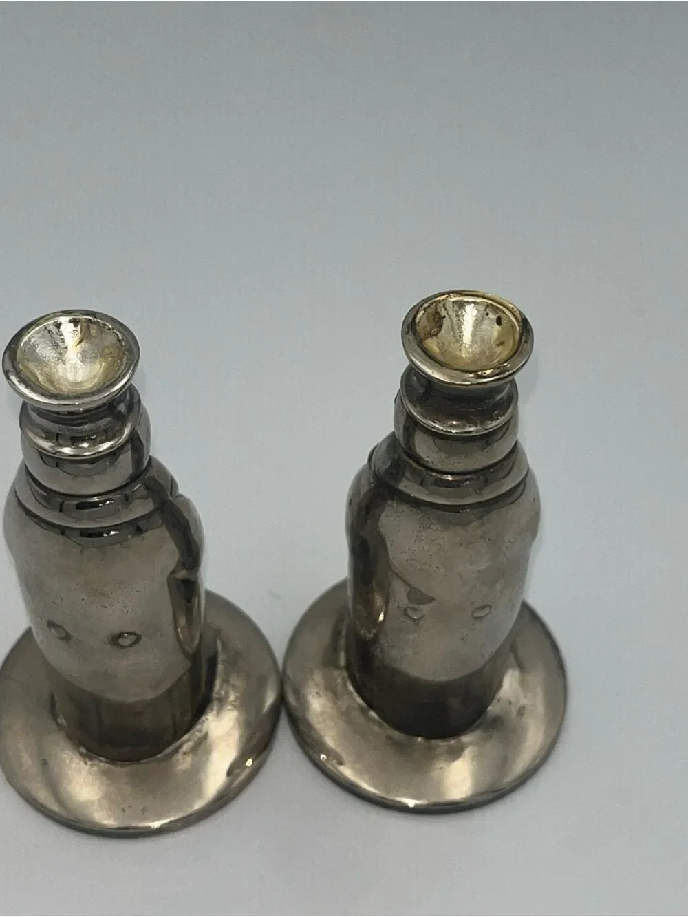Vintage Mid-Century Towle Penguin Silver Plated Martini Glass Set of Two